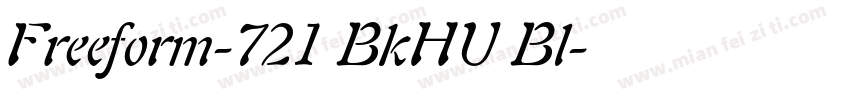 Freeform-721 BkHU Bl字体转换
